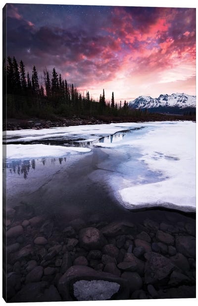 Fire And Ice Canvas Art Print - Lucas Moore