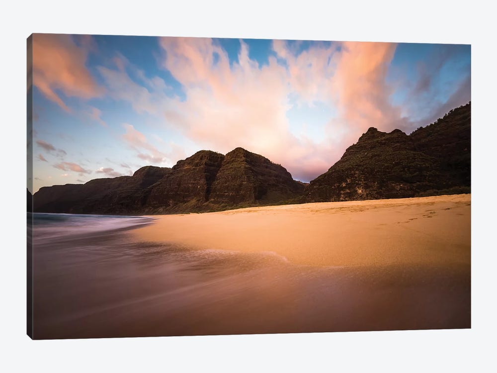 Kauai Beach Sunset by Lucas Moore 1-piece Canvas Art