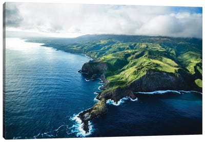 Maui Land & Sea Canvas Art Print - Maui Art