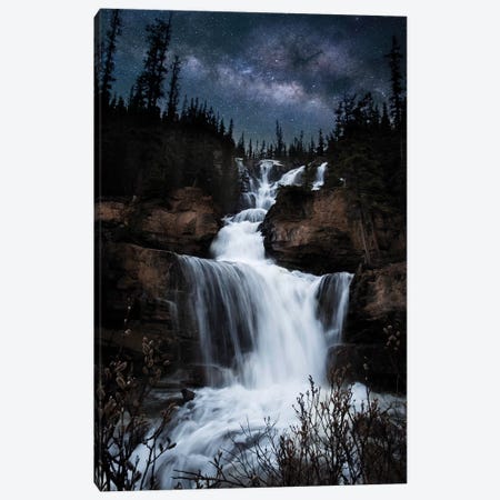 Milky Way Waterfall Canvas Print #LCS57} by Lucas Moore Canvas Art Print