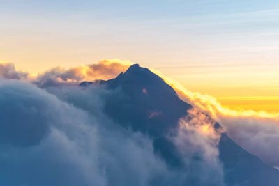 Alpine Glow by Lucas Moore framed canvas print