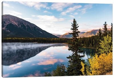 Mountains And Water Canvas Art Print - Lucas Moore