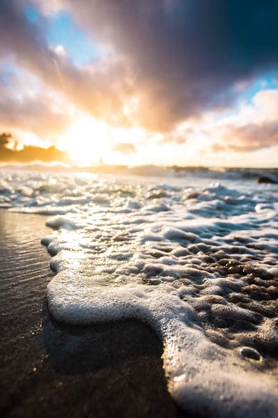 Seafoam Sunrise by Lucas Moore framed canvas print
