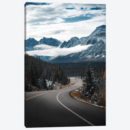 Snowy Drive Canvas Print #LCS85} by Lucas Moore Canvas Wall Art