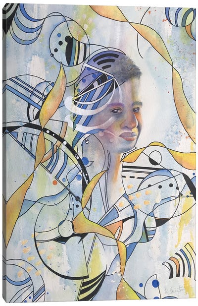Abstract Man II Canvas Art Print - Liz Covington