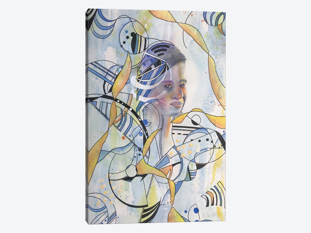 Abstract Man II by Liz Covington 1-piece Canvas Wall Art