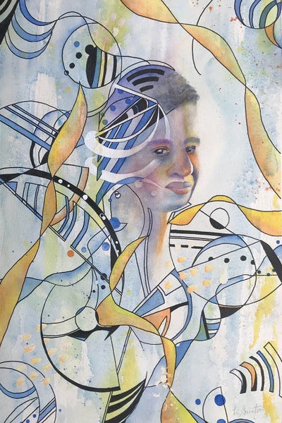 Liz Covington: Abstract Man II by Liz Covington