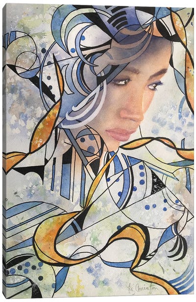 Abstract Woman II Also Canvas Art Print - Liz Covington