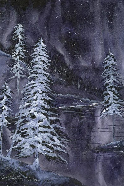 Pine Trees: Aurora by Liz Covington