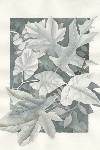 Autumn Leaves by Liz Covington framed canvas print