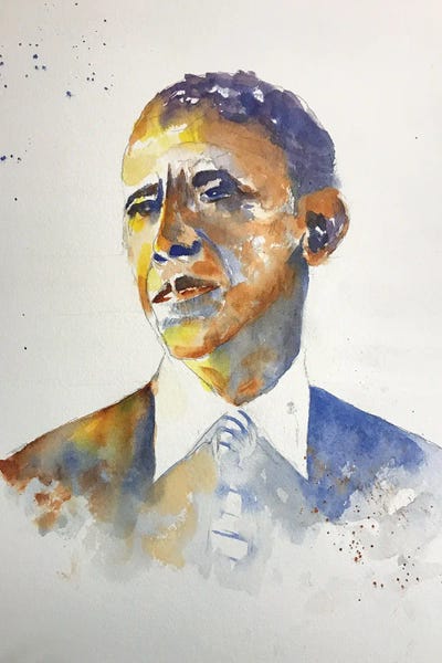 Barack by Liz Covington art print