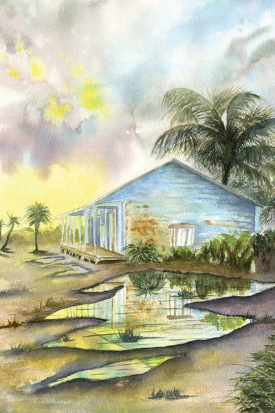 Intricate Watercolors: Carribean Sunset by Liz Covington