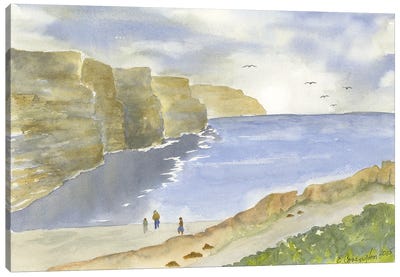Cliffs Of Moher Canvas Art Print - Liz Covington