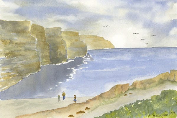 Places: Cliffs Of Moher by Liz Covington