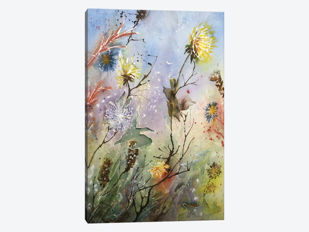 Dandelions And Thistles Also by Liz Covington 1-piece Canvas Art