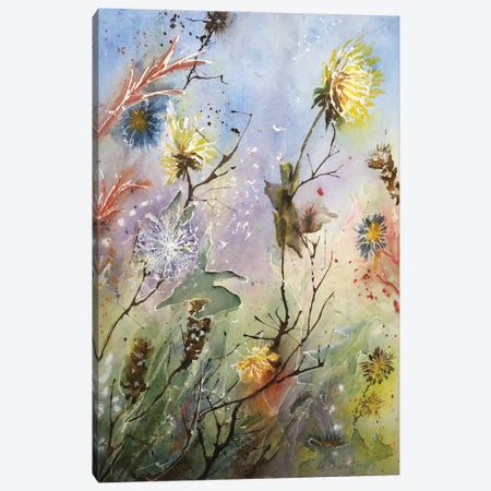 Dandelions And Thistles Also Canvas Print #LCV179} by Liz Covington Canvas Print