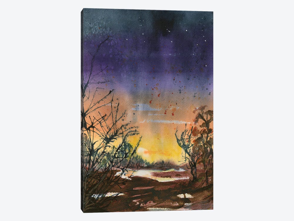 Desert Evening by Liz Covington 1-piece Canvas Art Print