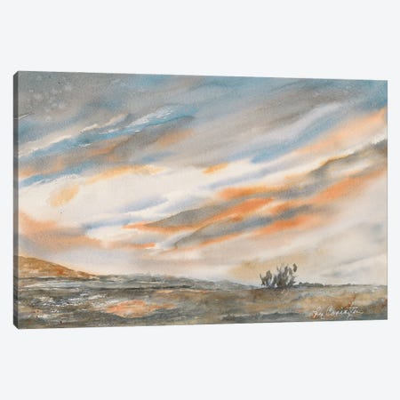 Desert Sunset Canvas Print #LCV183} by Liz Covington Canvas Wall Art