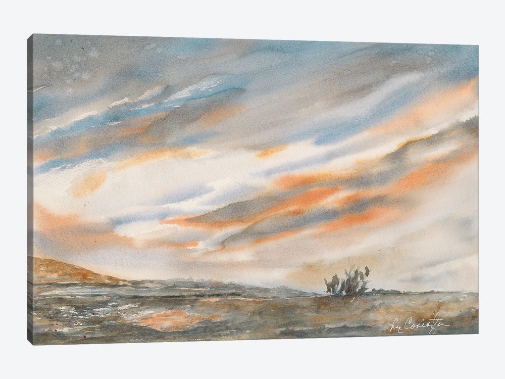 Desert Sunset by Liz Covington 1-piece Canvas Art Print