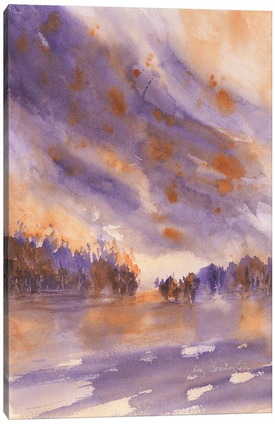 Forest Fire Canvas Art Print - Subtle Landscapes