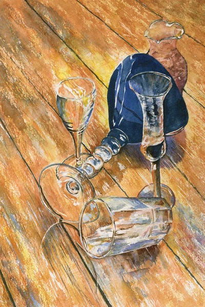 Intricate Watercolors: Glass Still Life by Liz Covington