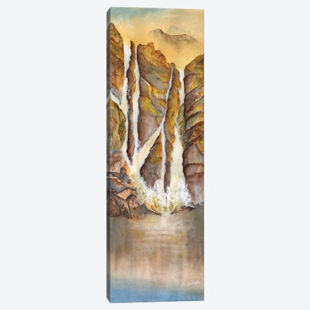 Golden Waterfall Canvas Print #LCV196} by Liz Covington Canvas Art