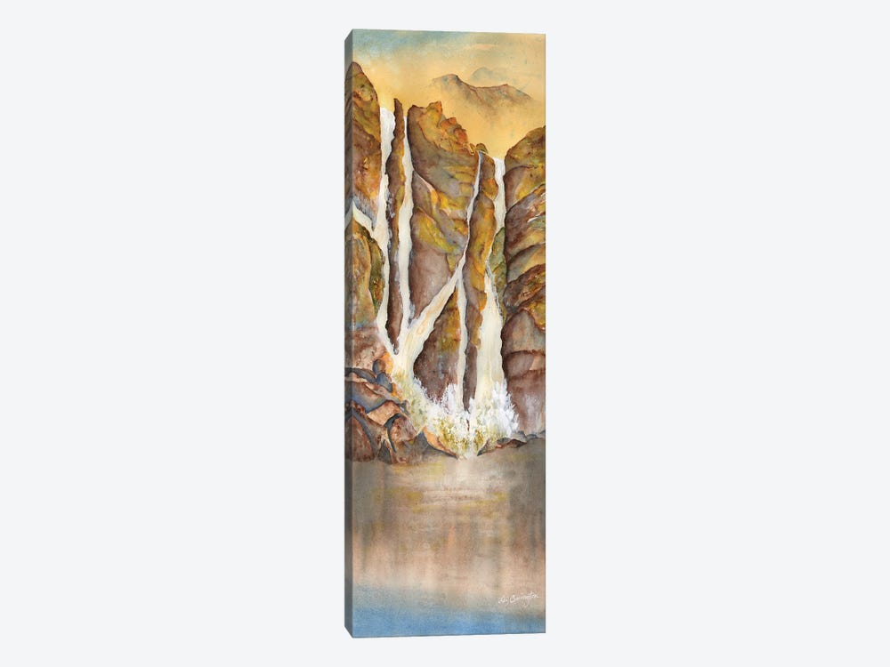 Golden Waterfall by Liz Covington 1-piece Canvas Print