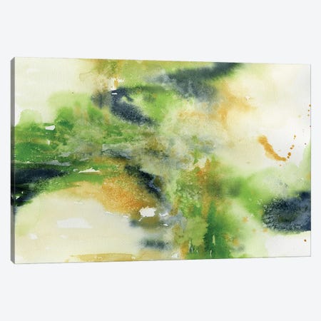 Green Abstract Canvas Print #LCV198} by Liz Covington Art Print