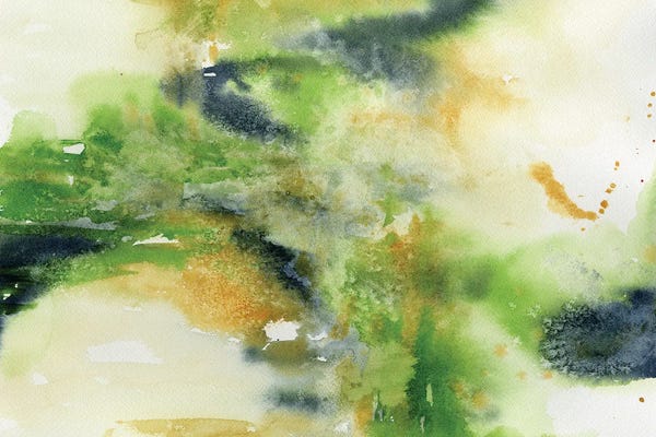 Liz Covington: Green Abstract by Liz Covington