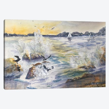 Harbor Birds Canvas Print #LCV203} by Liz Covington Art Print