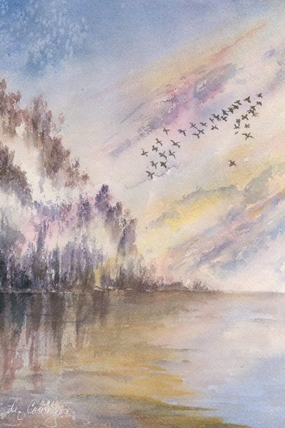 Serene Watercolors: Migration by Liz Covington