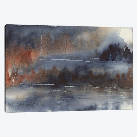 Moonlit Lake Canvas Print #LCV222} by Liz Covington Art Print