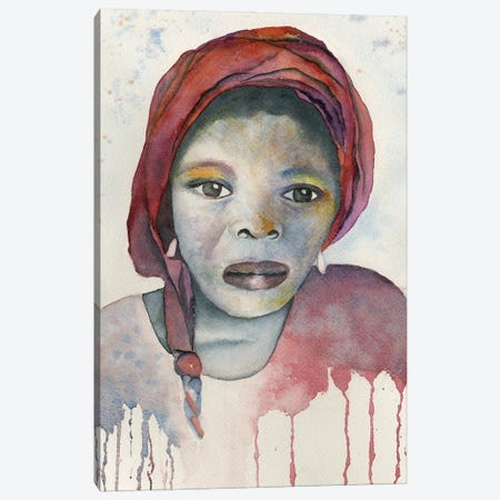 Nigerian Housegirl Canvas Print #LCV231} by Liz Covington Canvas Art