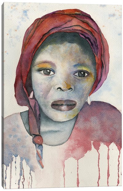 Nigerian Housegirl Canvas Art Print - Liz Covington