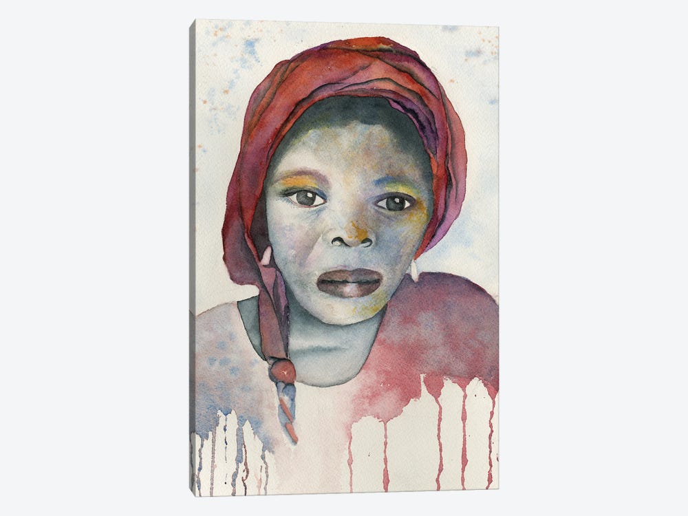 Nigerian Housegirl by Liz Covington 1-piece Canvas Art