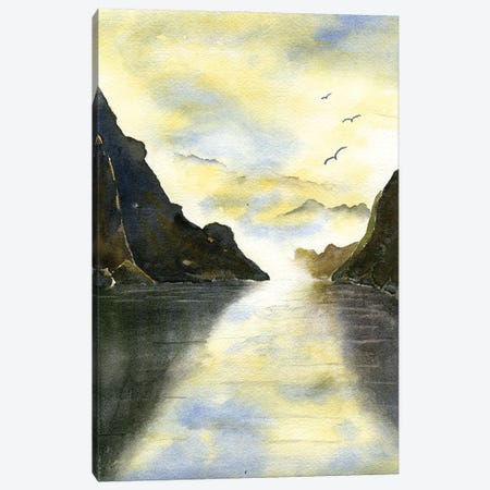 Norweigan Fjord Canvas Print #LCV233} by Liz Covington Canvas Wall Art