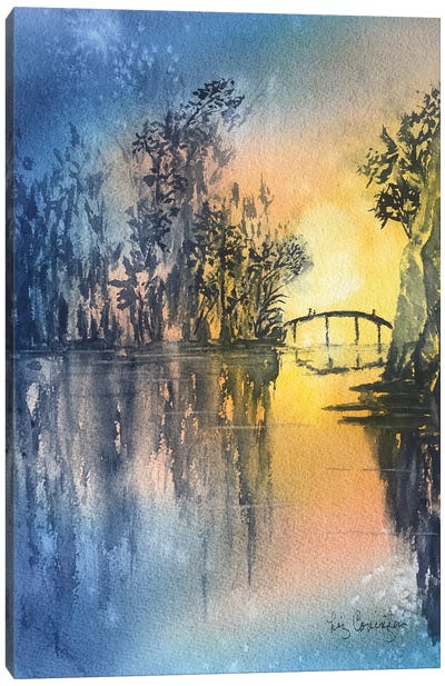 Peaceful Sunset Canvas Art Print - Liz Covington