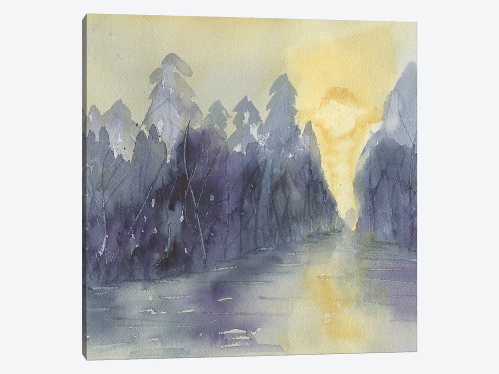 Purple Haze by Liz Covington 1-piece Canvas Art Print