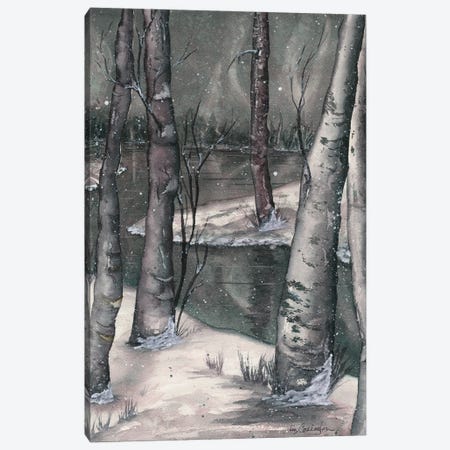 Snowy Night Canvas Print #LCV251} by Liz Covington Canvas Wall Art