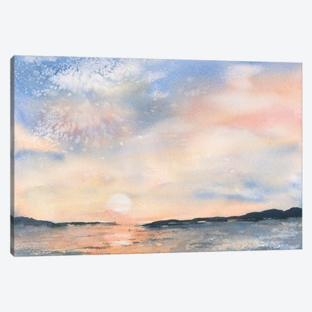 Sunset Ablaze Canvas Print #LCV261} by Liz Covington Canvas Art Print