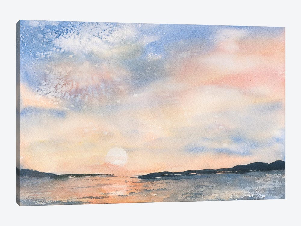 Sunset Ablaze by Liz Covington 1-piece Art Print
