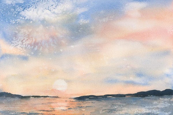 Subtle Landscapes: Sunset Ablaze by Liz Covington