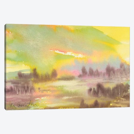 Sunset At The Lake Canvas Print #LCV262} by Liz Covington Art Print