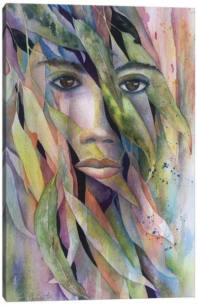Through The Eucalyptus Canvas Art Print - Eucalyptus Art