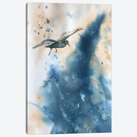 Turbulent Sea Canvas Print #LCV270} by Liz Covington Canvas Wall Art