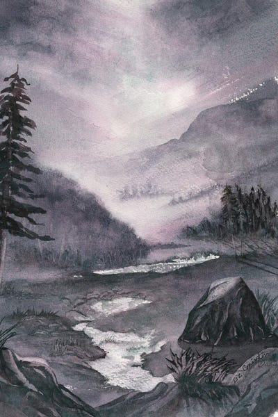 Subtle Landscapes: Valley Sunset II by Liz Covington