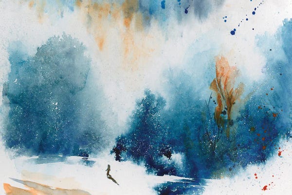 Subtle Landscapes: Winter Stroll by Liz Covington