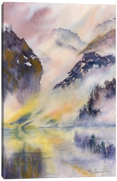 Zen Lake Canvas Art Print - Black Joy