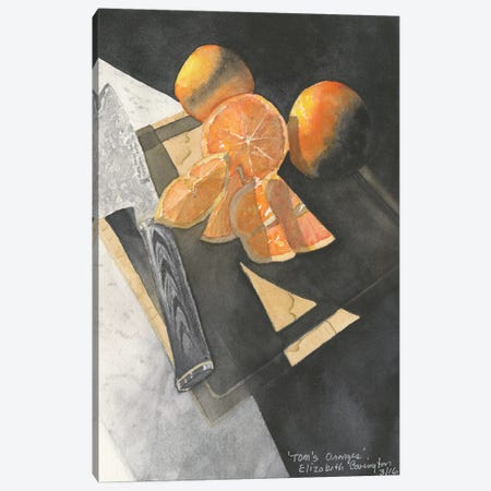 Tom's Oranges Canvas Print #LCV283} by Liz Covington Art Print