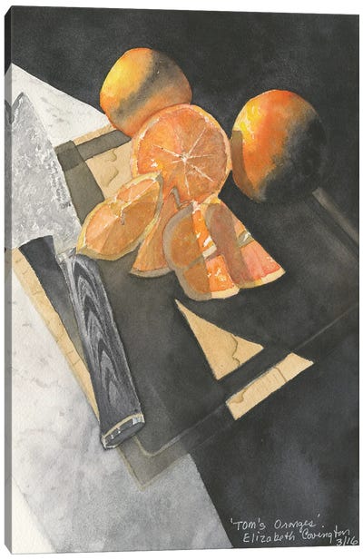Tom's Oranges Canvas Art Print - Liz Covington